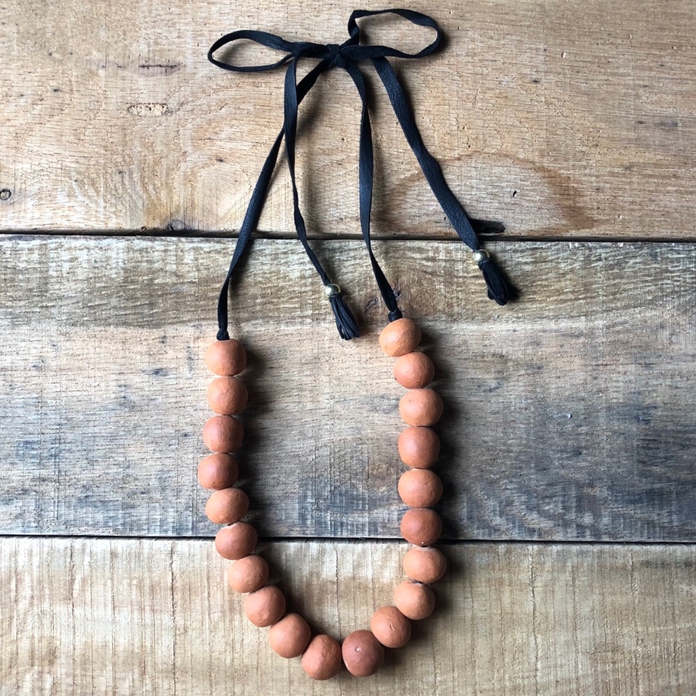 Noonday Terracotta Tie Necklace